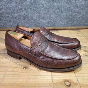 RARE Church's ASHLEY Mens 12 US Custom Grade Exotic Lizard Leather Loafer Shoes